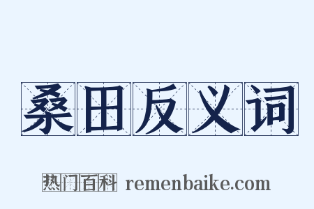 桑田反义词是什么意思的图片